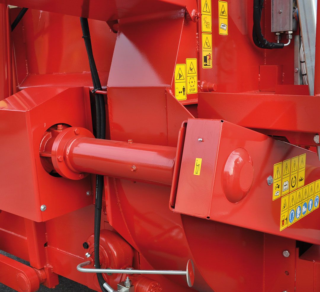 Rotore con sicurezza a frizione “NON-STOP” (pattinamento in caso di corpi estranei).